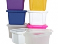 Plastic storage boxes